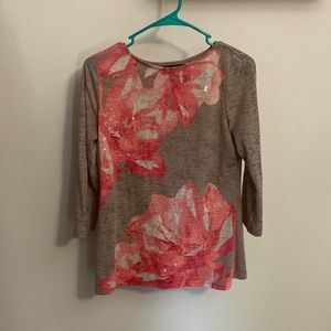 INC 3/4 sleeve shirt.